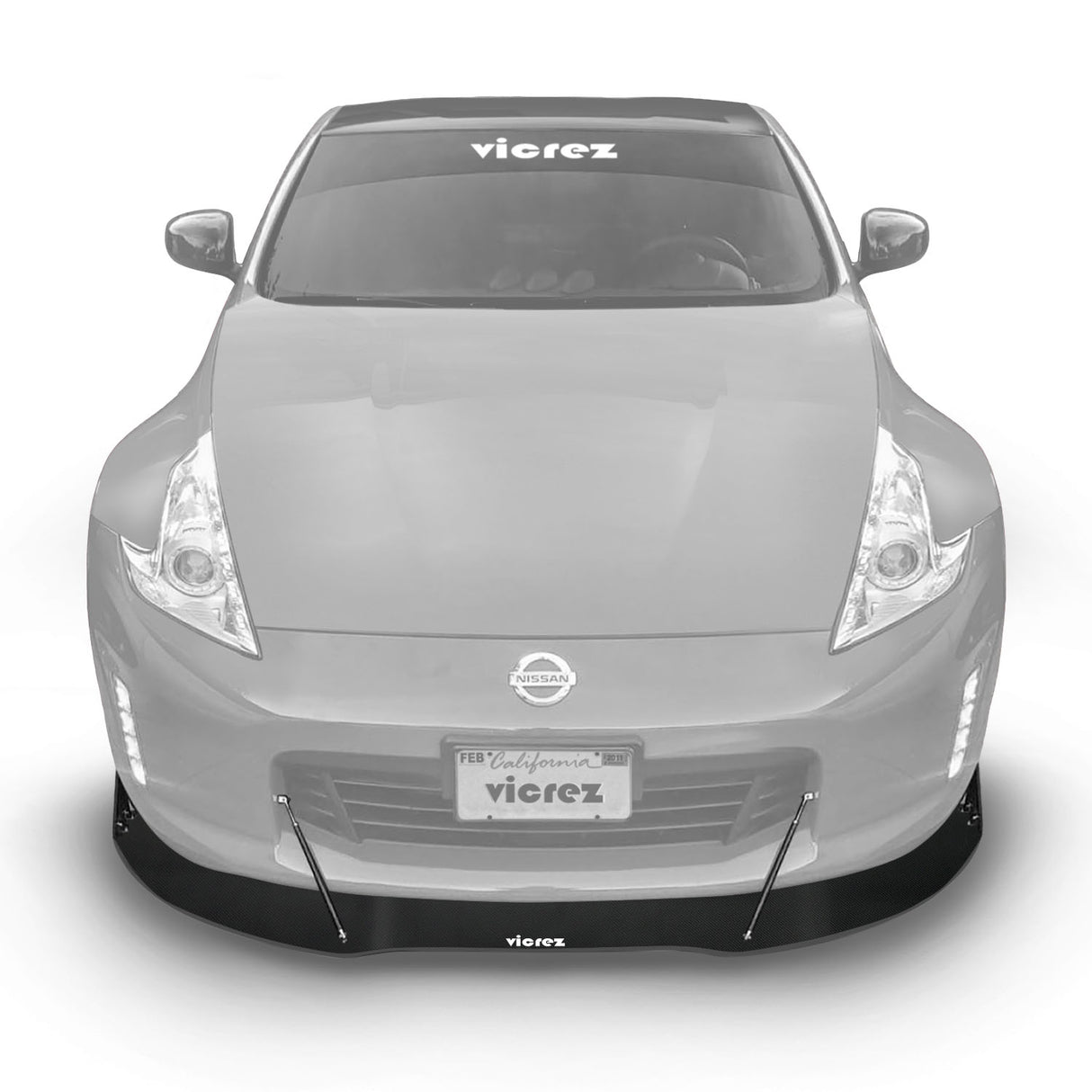 2009-2020 Nissan 370Z VZ3 Style Front Bumper Splitter - Vicrez