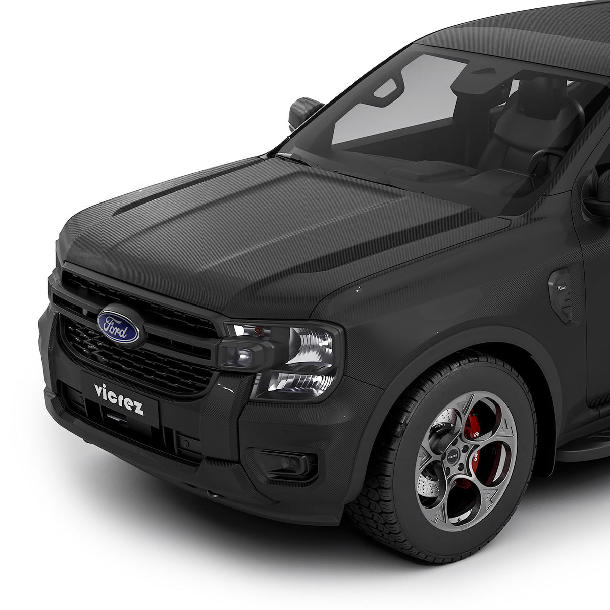 2012-2015 Ford Ranger OE Style Replacement Hood - Vicrez