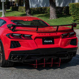 2020-2026 Chevrolet Corvette C8 High Wing Style Rear Spoiler - Vicrez Carbon Fiber