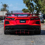 2020-2026 Chevrolet Corvette C8 High Wing Style Rear Spoiler - Vicrez Carbon Fiber