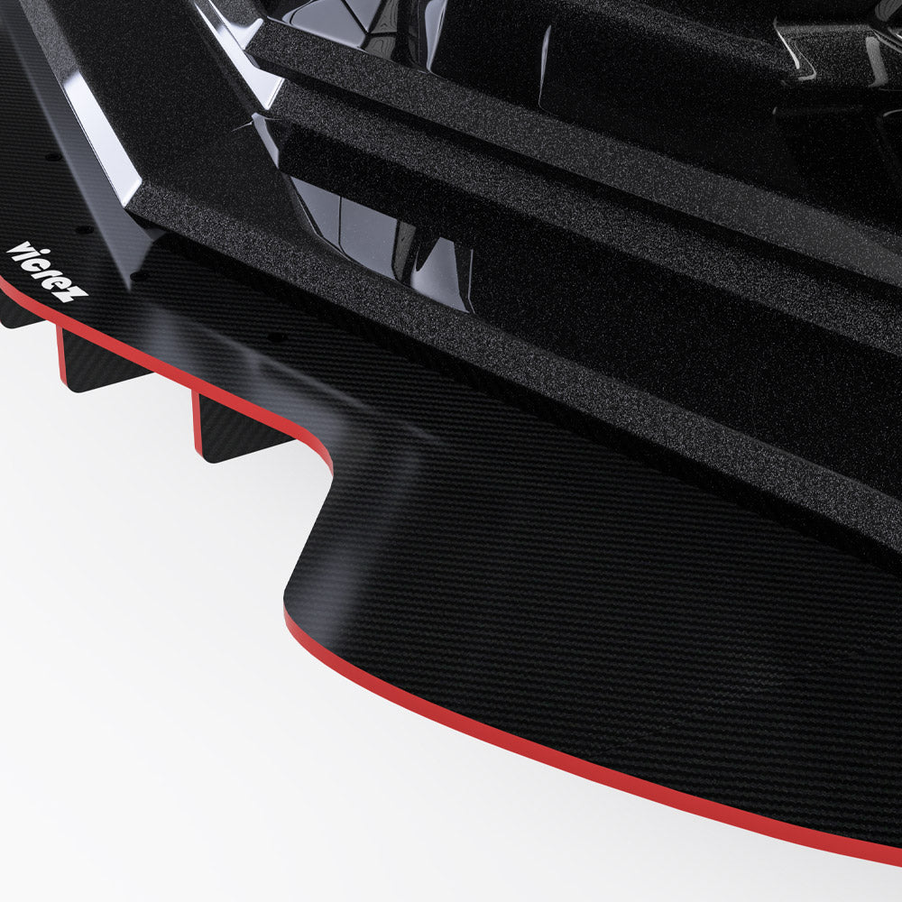 2020-2026 Chevrolet Corvette C8 R1 Style Front Bumper Lip Splitter - Vicrez