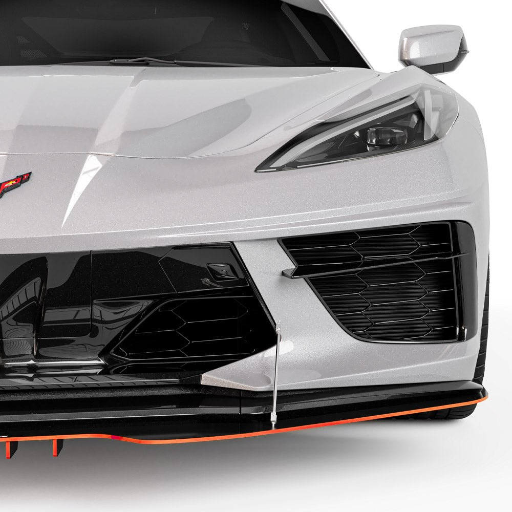 2020-2026 Chevrolet Corvette C8 R1 Style Front Bumper Lip Splitter - Vicrez