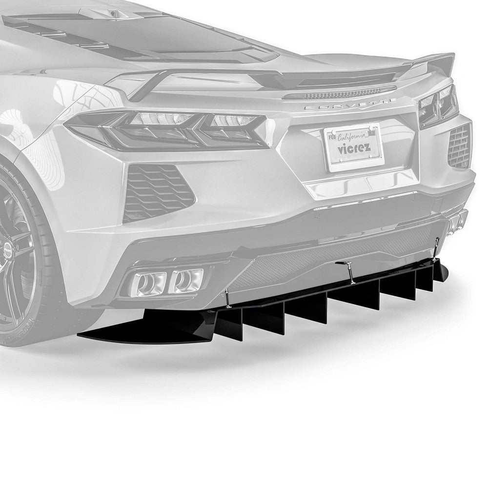 2020-2026 Chevrolet Corvette C8 R1 Style Rear Diffuser - Vicrez