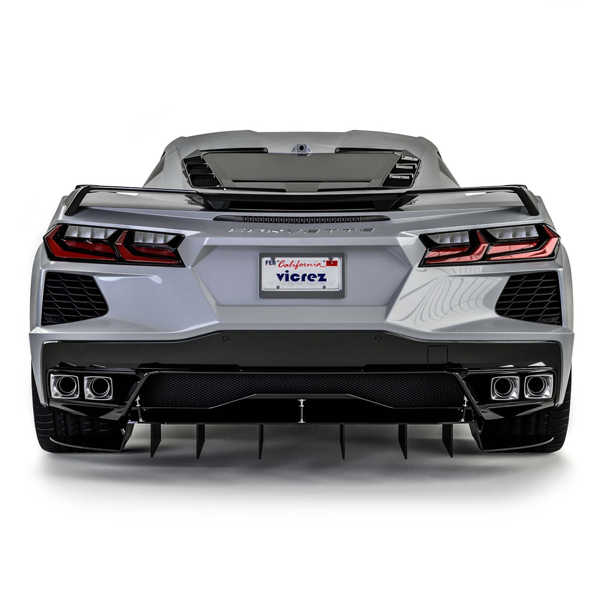 2020-2026 Chevrolet Corvette C8 R1 Style Rear Diffuser - Vicrez