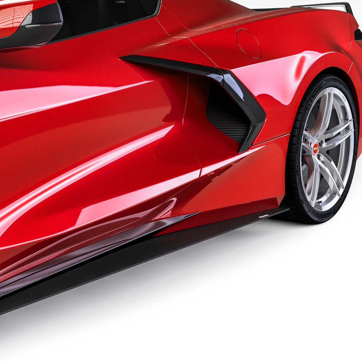 2020-2026 Chevrolet Corvette C8 R1 Style Side Skirt Splitters - Vicrez