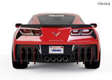 2014-2019 Chevrolet Corvette C7 Centa Style Rear Diffuser Add-on Fins - Vicrez