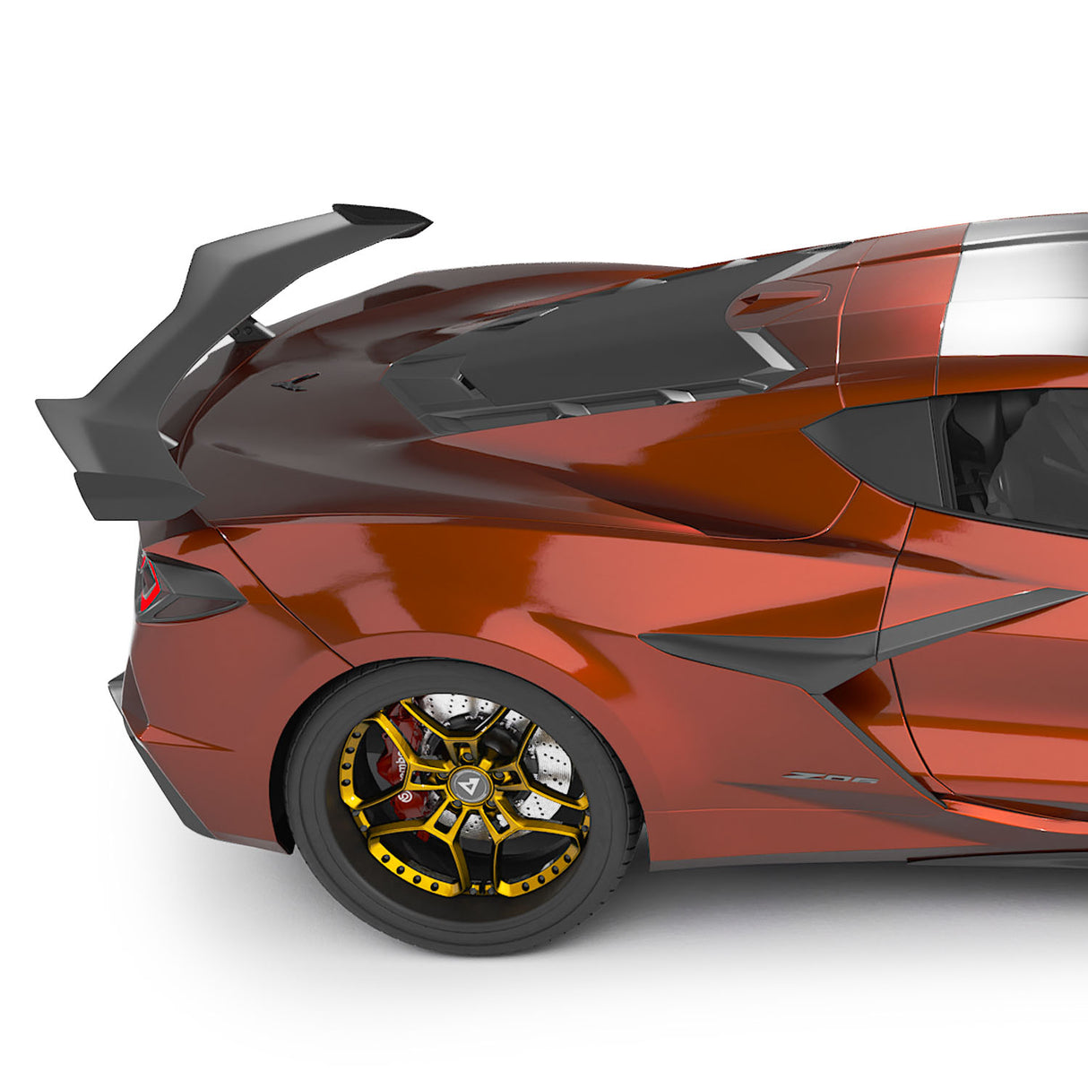 2020-2026 Corvette C8 Stingray Z06 Style Rear Spoiler Wing - Vicrez