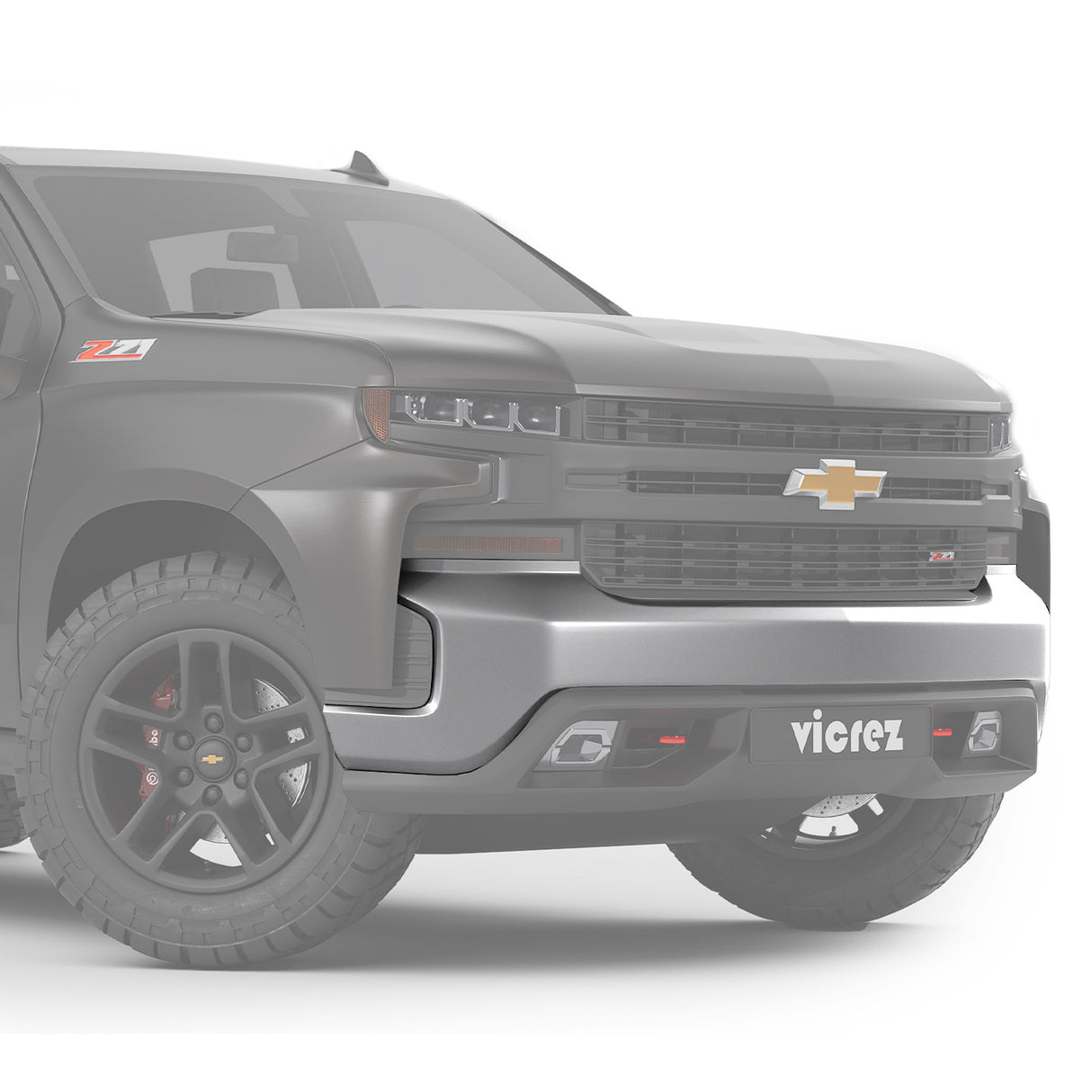 2019-2021 Chevrolet Silverado Replacement Front Bumper - Vicrez