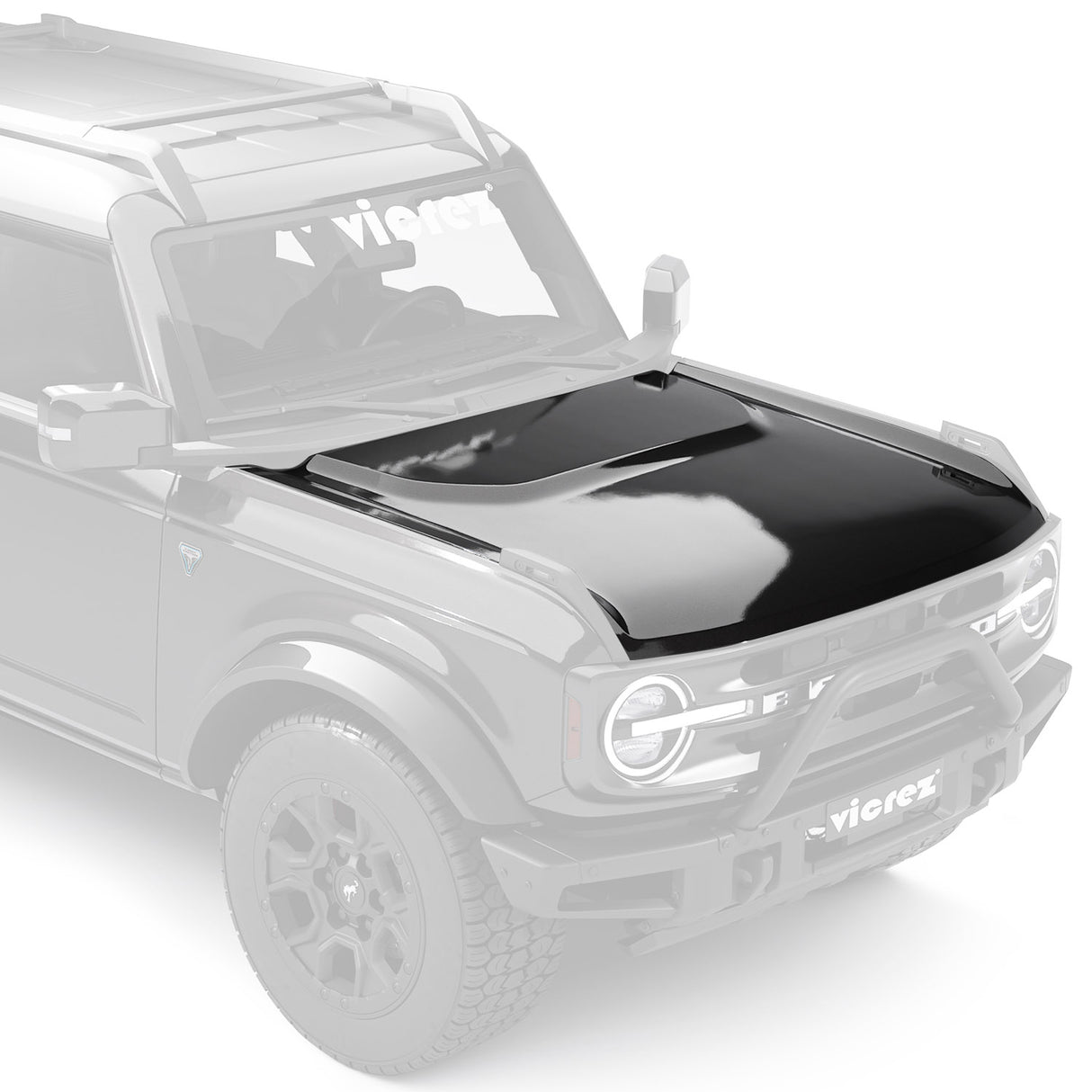 2021-2025 Ford Bronco Replacement Hood - Vicrez