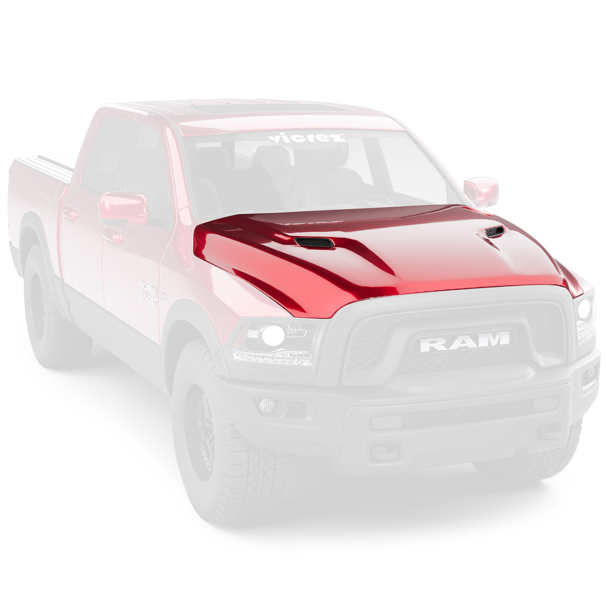 2009-2018 RAM 1500 SPORT Replacement Hood - Vicrez