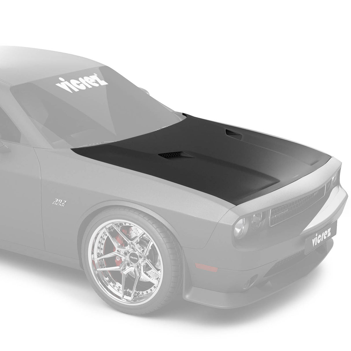 2015-2023 Dodge Challenger R/T Plus Style Hood - Vicrez