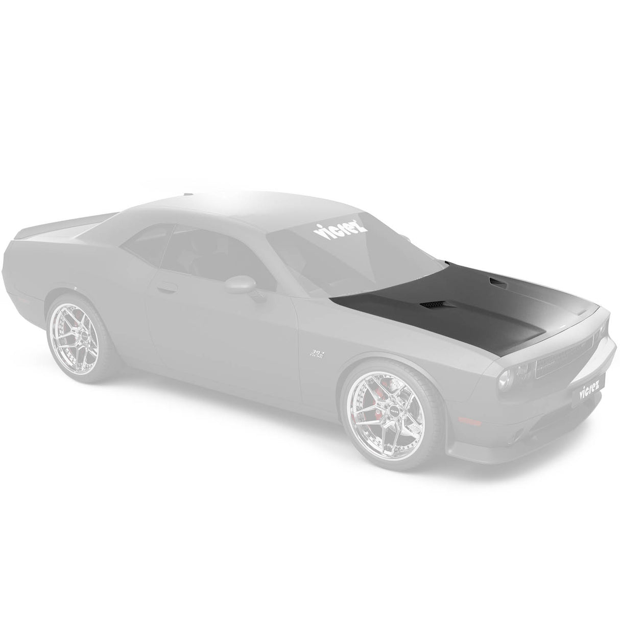 2015-2023 Dodge Challenger R/T Plus Style Hood - Vicrez