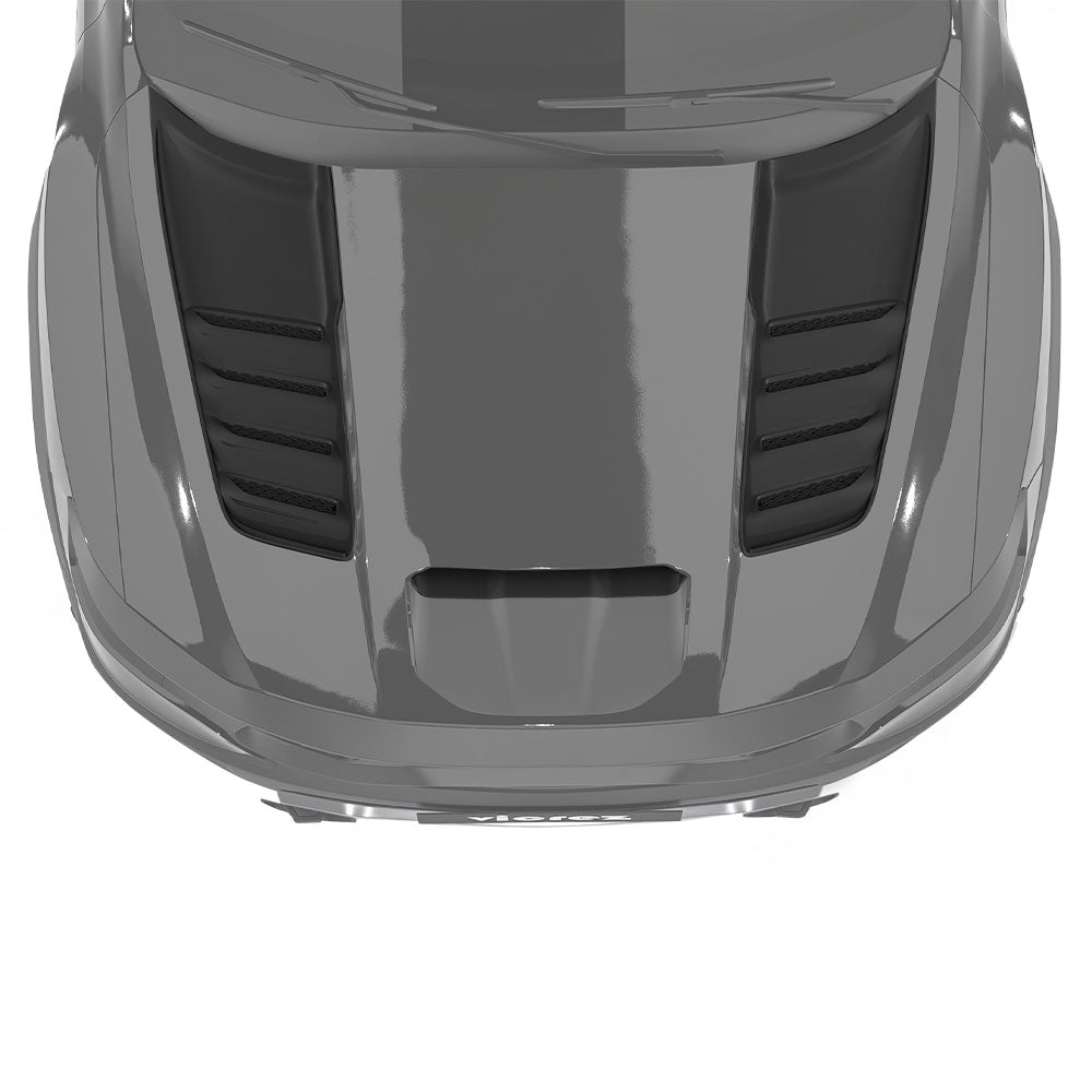 2021-2023 Dodge Ram TRX Style Hood Vent Grilles - Vicrez