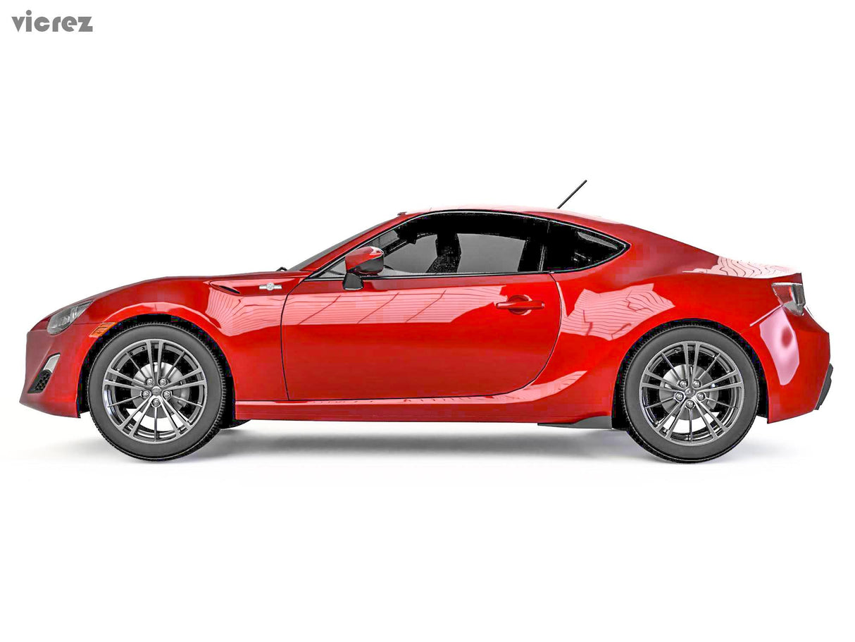 2013-2018 Subaru BRZ V3R Style Rocker Panel Side Winglets - Vicrez