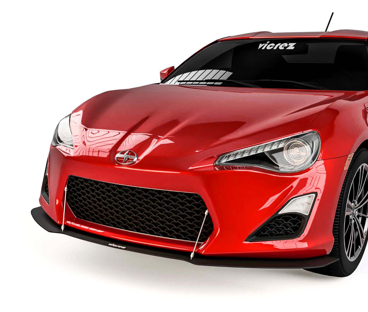 2013-2016 Subaru BRZ V3R Style Front Bumper Splitter - Vicrez