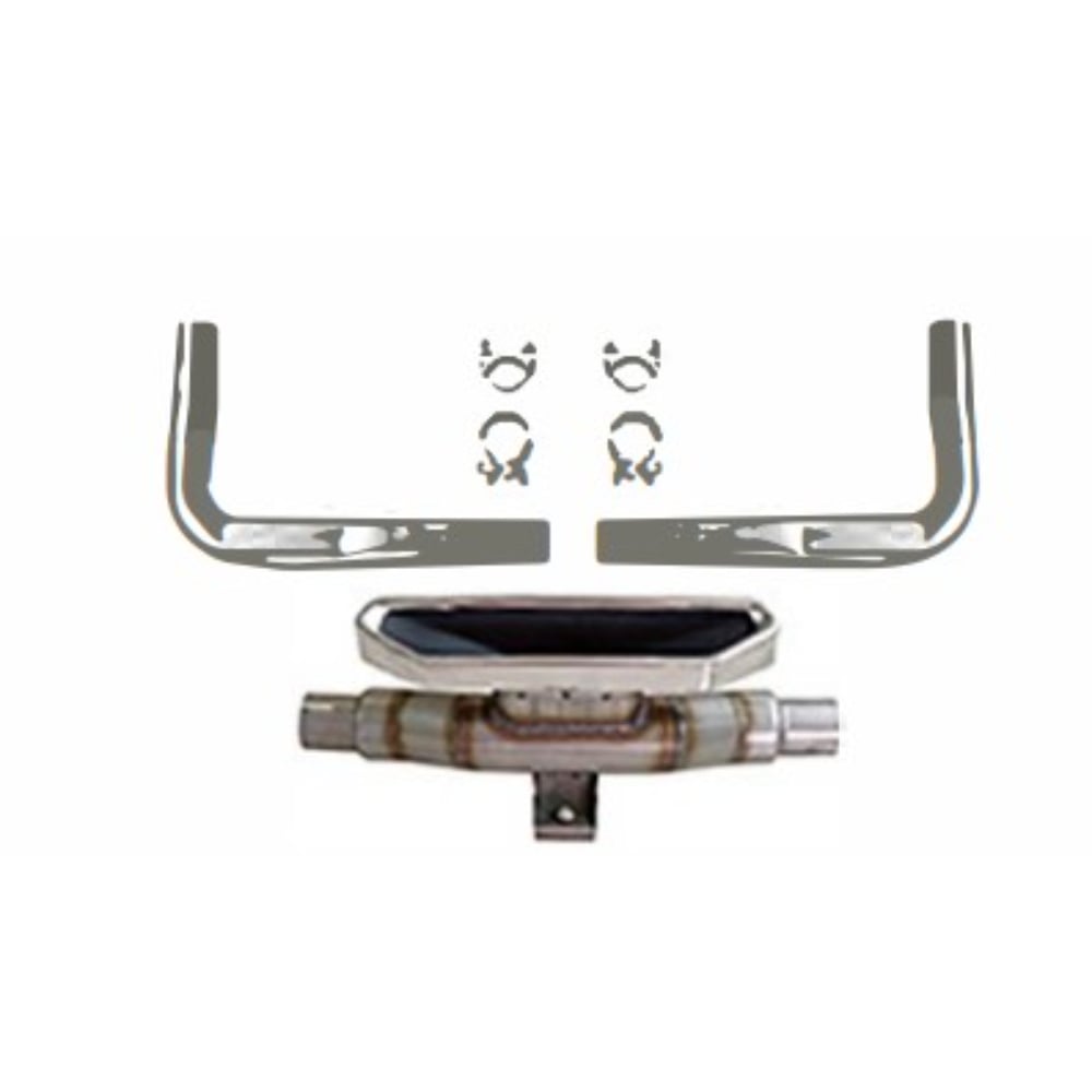 Vicrez SI Tail Pipe Silver | Honda Civic 2016-2021