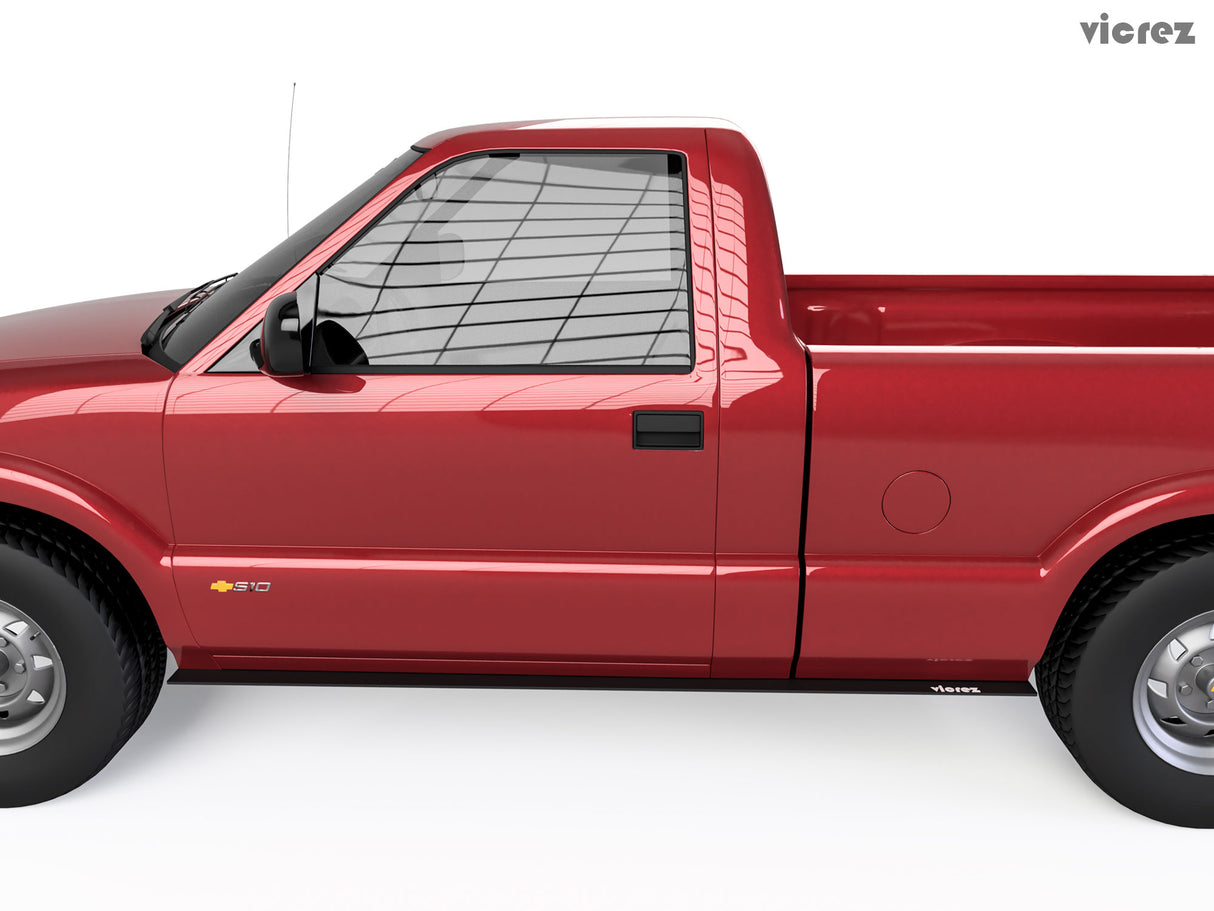 1994-2004 Chevrolet S-10 V Style Side Skirt Splitter - Vicrez