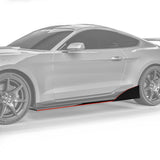 2015-2025 Ford Mustang VZR1 Style Side Skirt Splitters - Vicrez