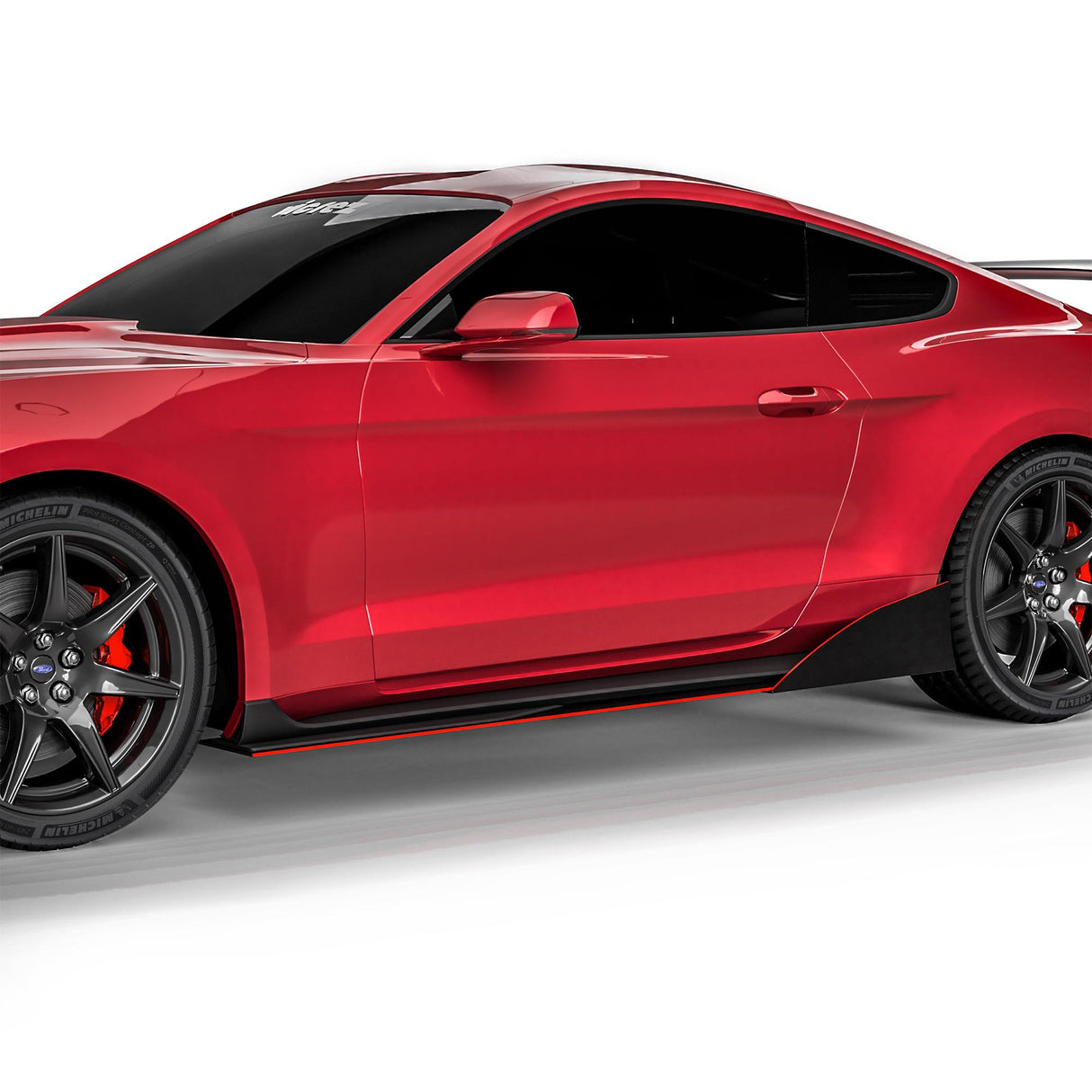 2015-2025 Ford Mustang VZR1 Style Side Skirt Splitters - Vicrez