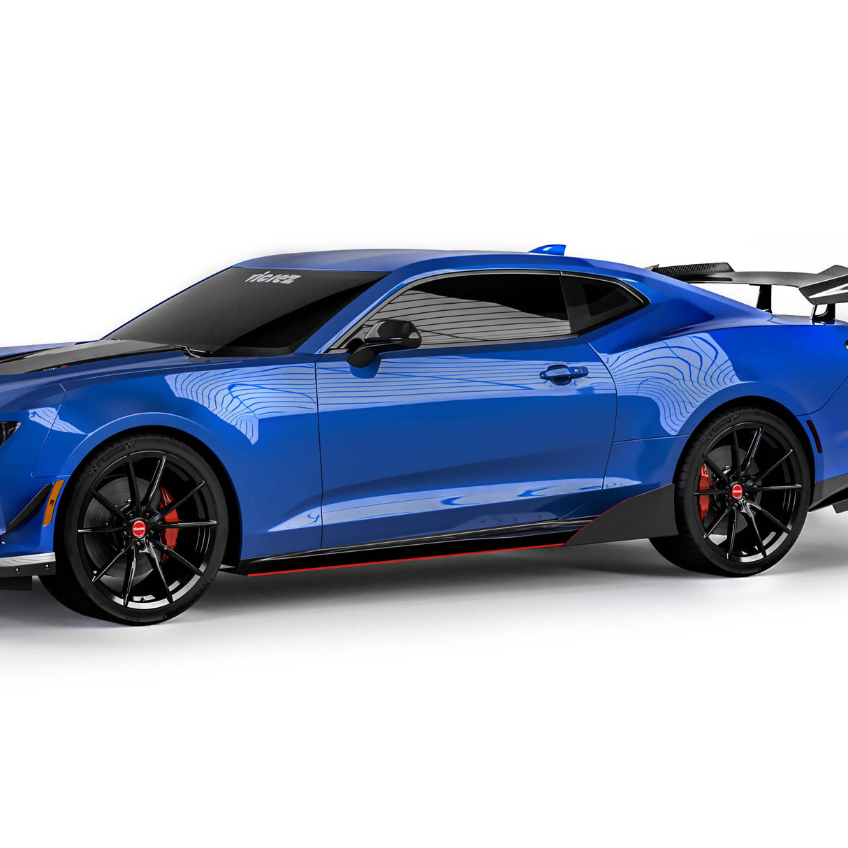 2016-2024 Chevrolet Camaro VZR1 Style Side Skirt Splitters - Vicrez