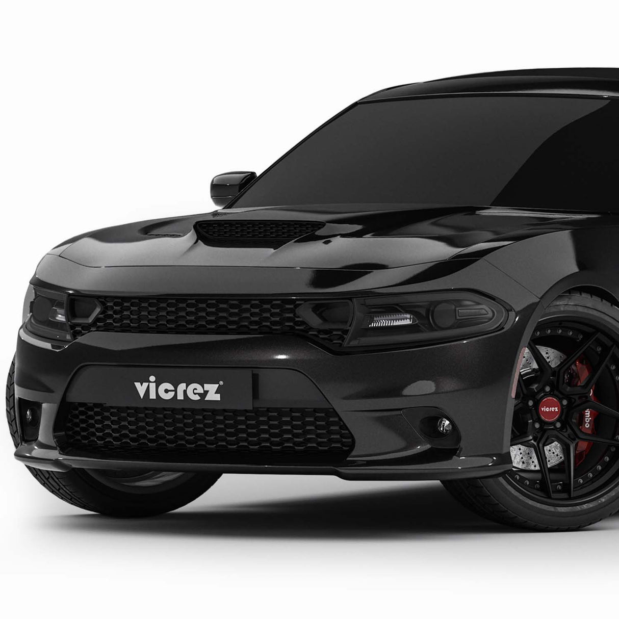2015-2023 Dodge Charger SRT Hellcat Style Front Bumper - Vicrez
