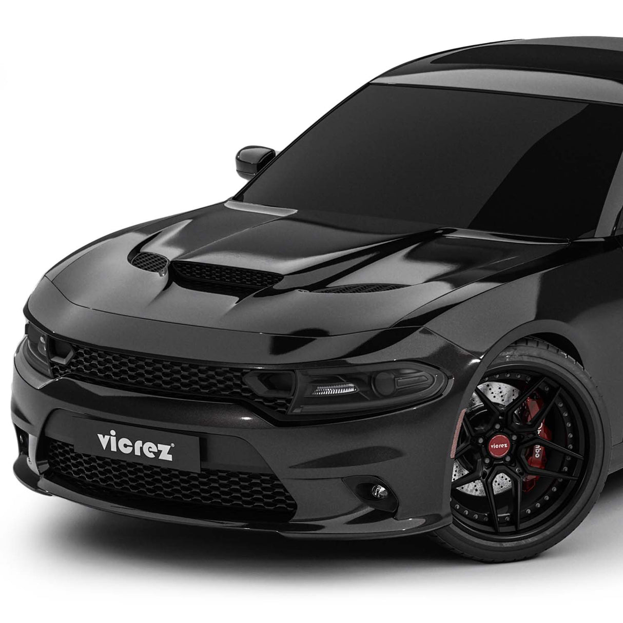 2015-2023 Dodge Charger SRT Hellcat Style Front Bumper - Vicrez