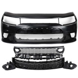2015-2023 Dodge Charger SRT Hellcat Style Front Bumper - Vicrez