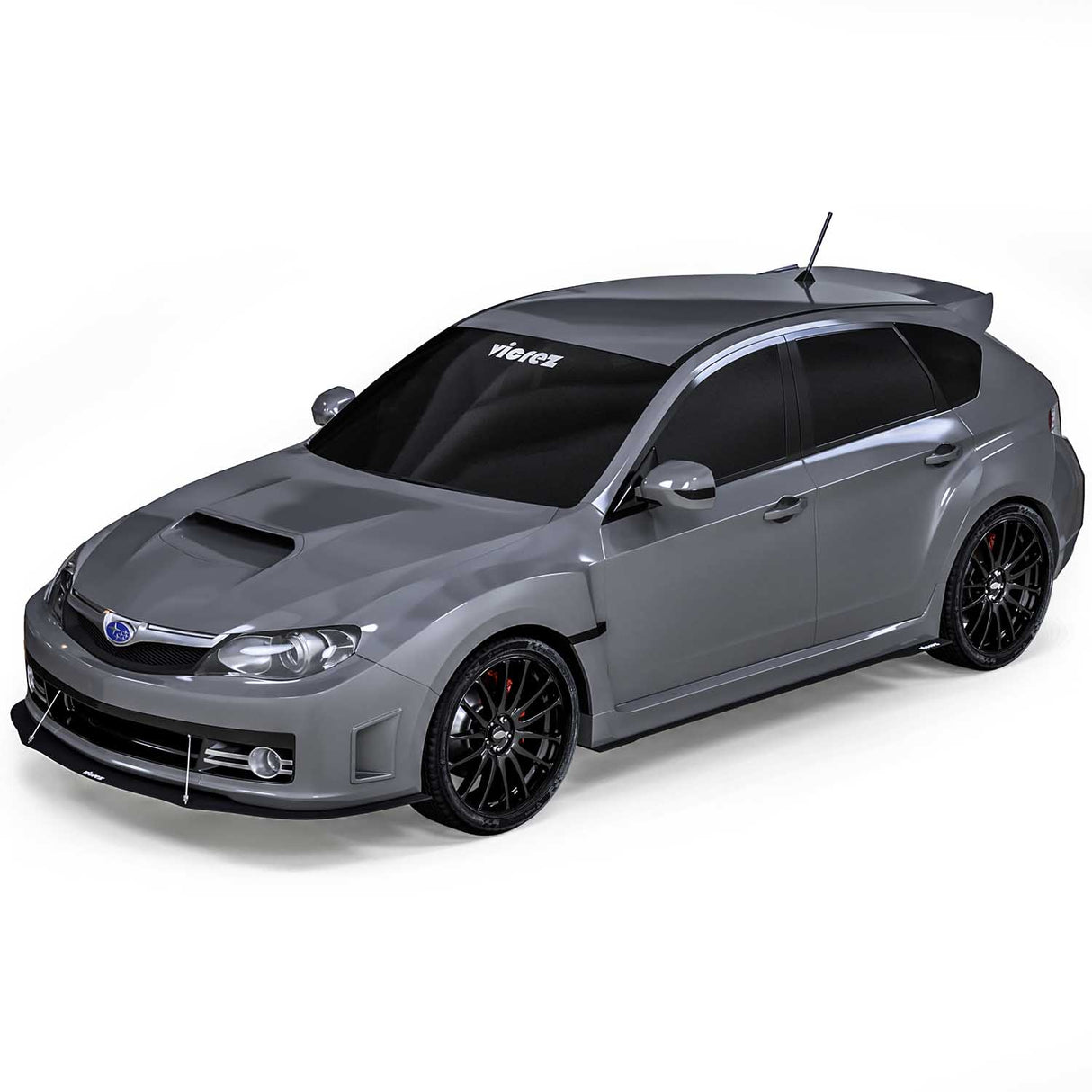 2008-2014 Subaru WRX/STi VZ1 Style Front Bumper Splitter - Vicrez