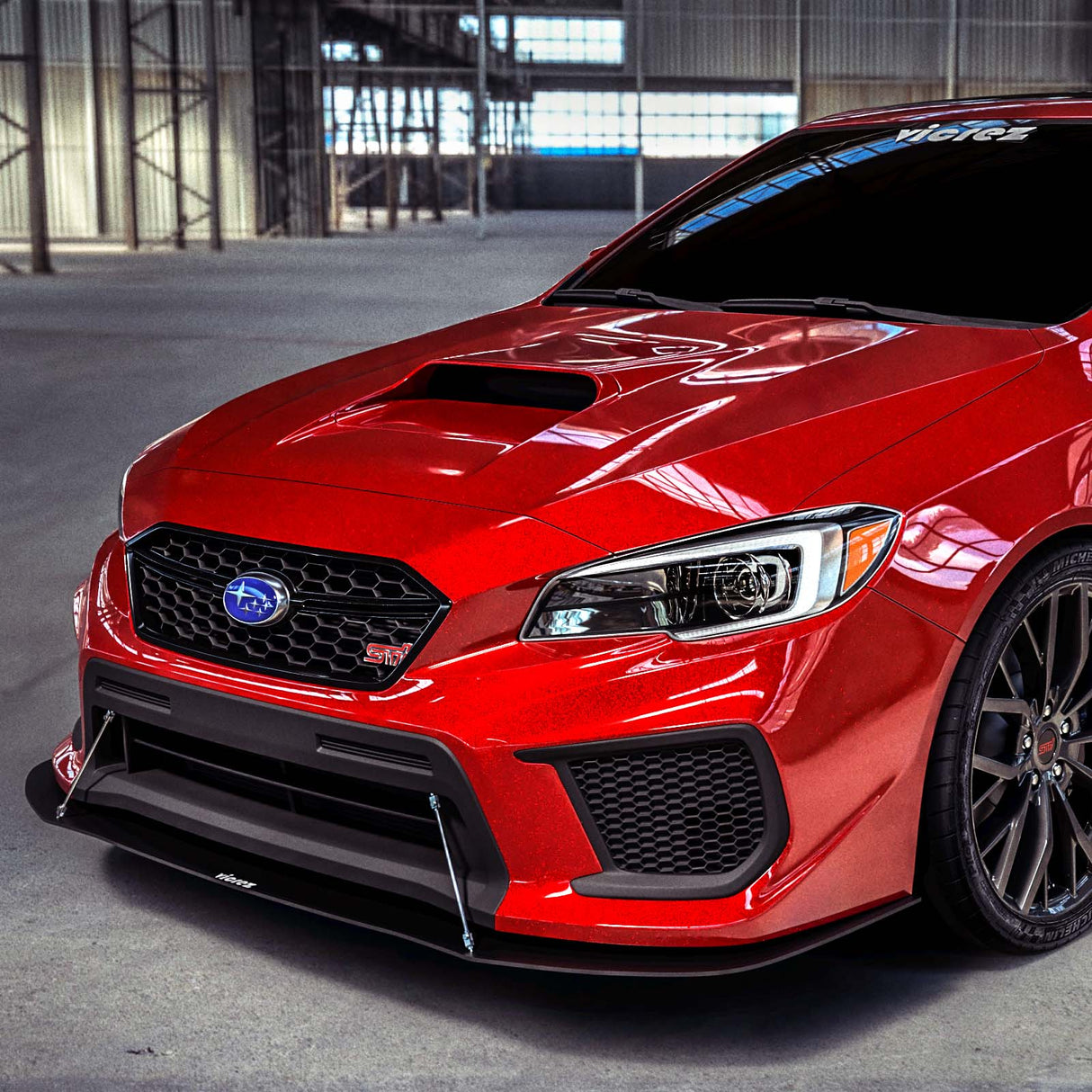 2015-2021 Subaru WRX/STI LV Style Front Bumper Splitter - Vicrez
