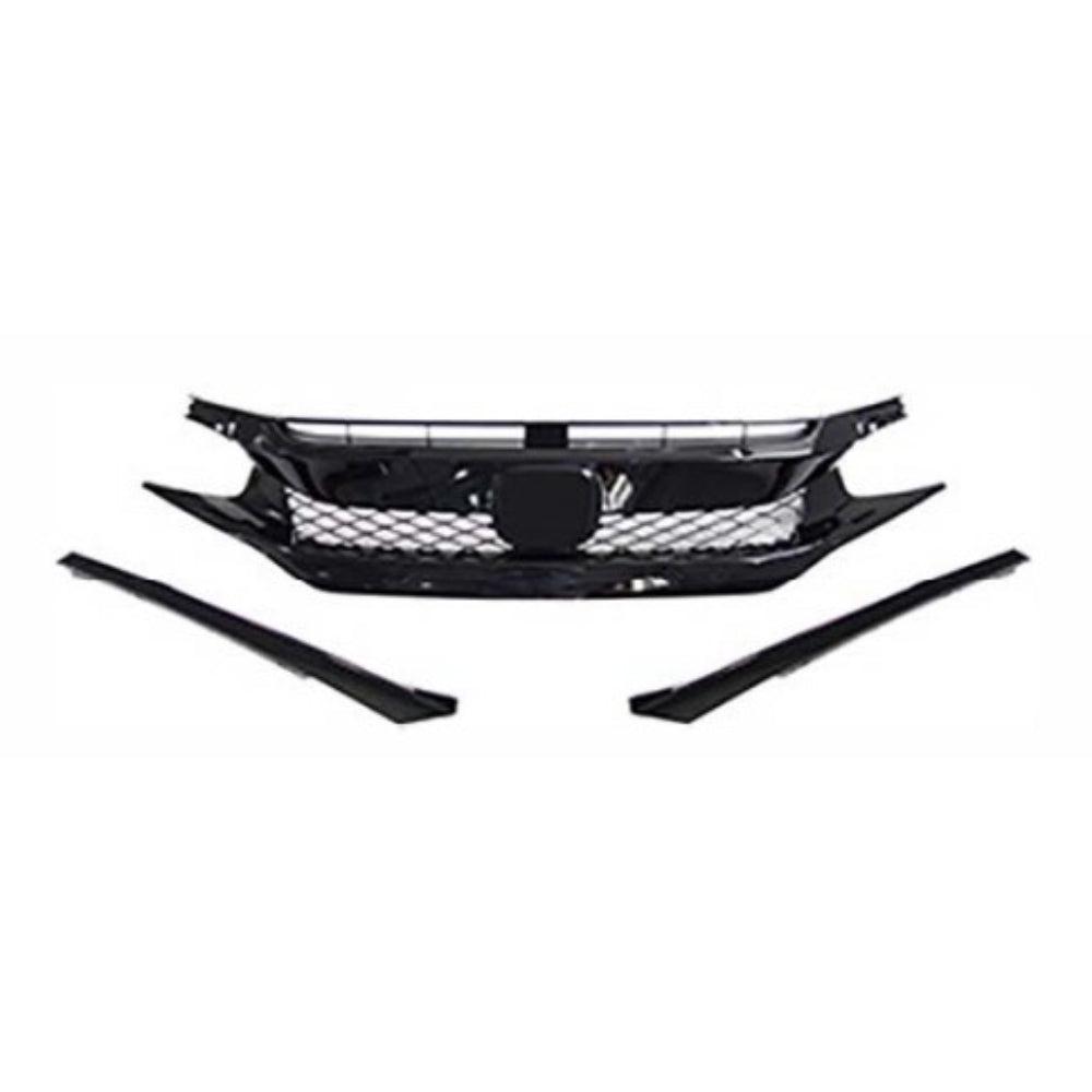 2016-2021 Honda Civic Type-R Style Grille With Eyelid - Vicrez