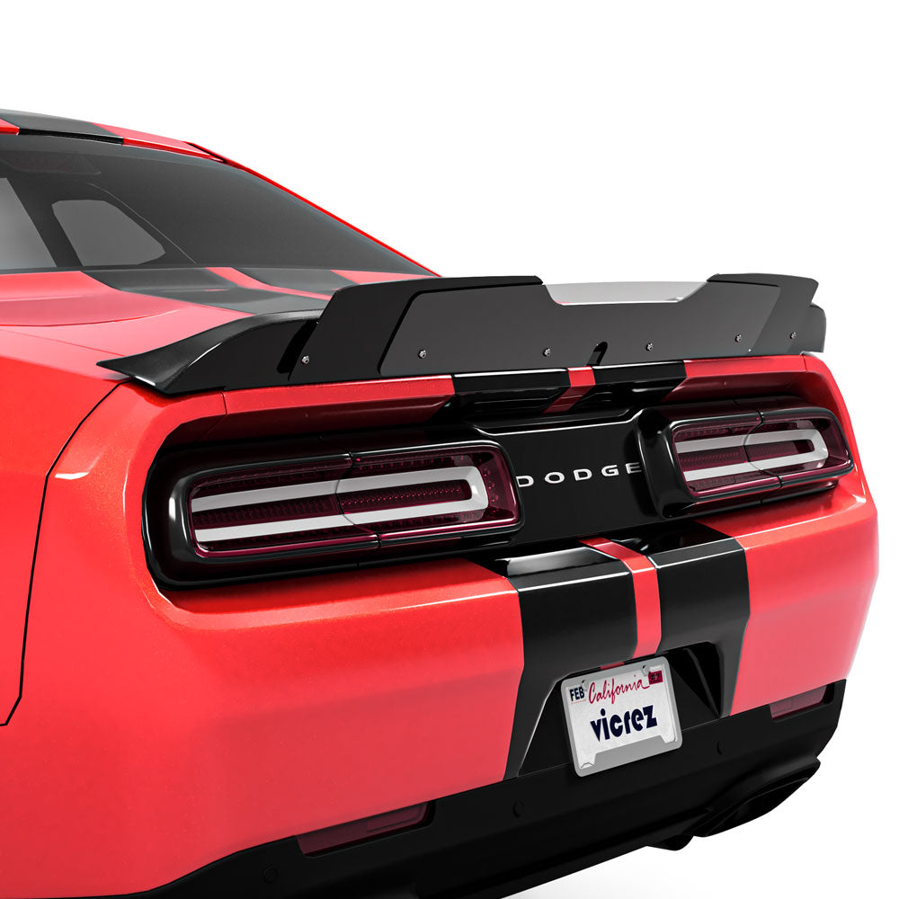2015-2023 Dodge Challenger V1R Style Wicker Bill Add-On - Vicrez