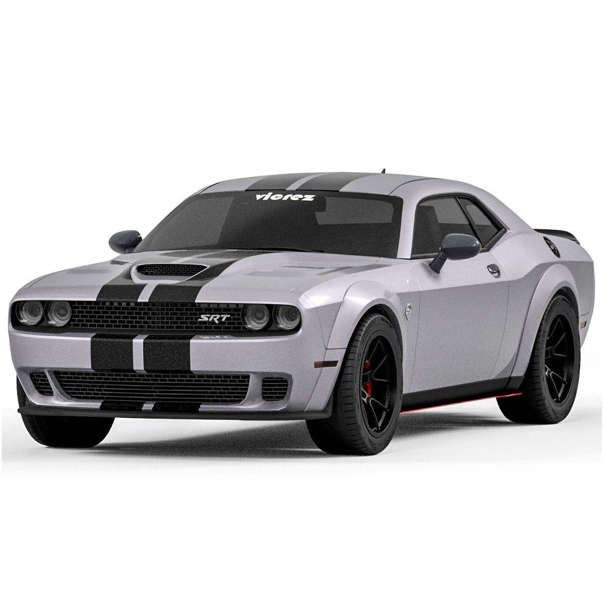 2008-2023 Dodge Challenger V2R Style Widebody Side Skirt Splitters - Vicrez