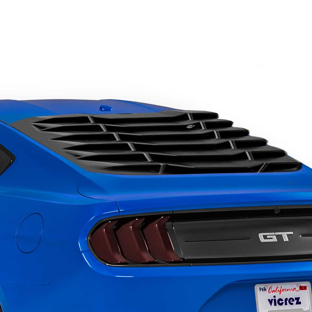 2015-2023 Ford Mustang V2R Style Rear Window Louvers - Vicrez