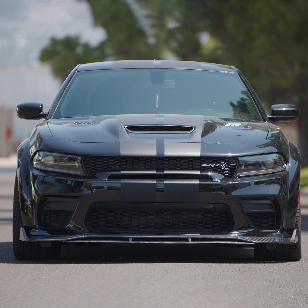 2020-2023 Dodge Charger Widebody V3R Style Front Lip - Vicrez Carbon Fiber