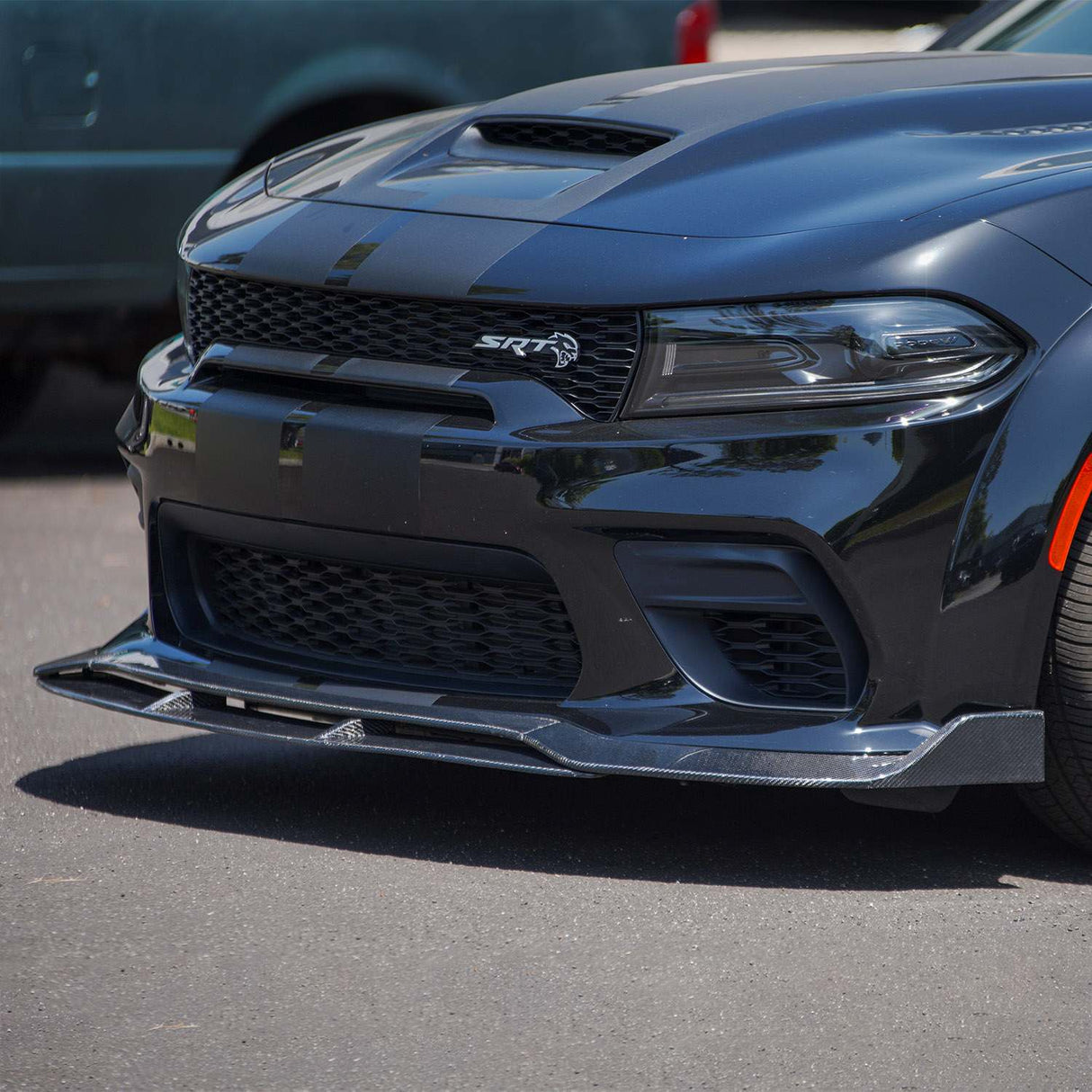 2020-2023 Dodge Charger Widebody V3R Style Front Lip - Vicrez Carbon Fiber