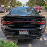 2015-2023 Dodge Charger SRT Style Rear Wing Spoiler - Vicrez Carbon Fiber