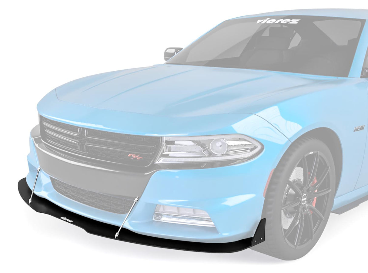 2015-2023 Dodge Charger V3R Style Front Bumper Lip Splitter - Vicrez