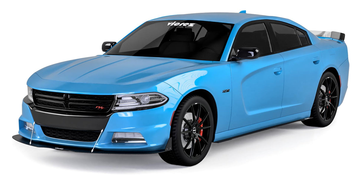 2015-2023 Dodge Charger V3R Style Front Bumper Lip Splitter - Vicrez