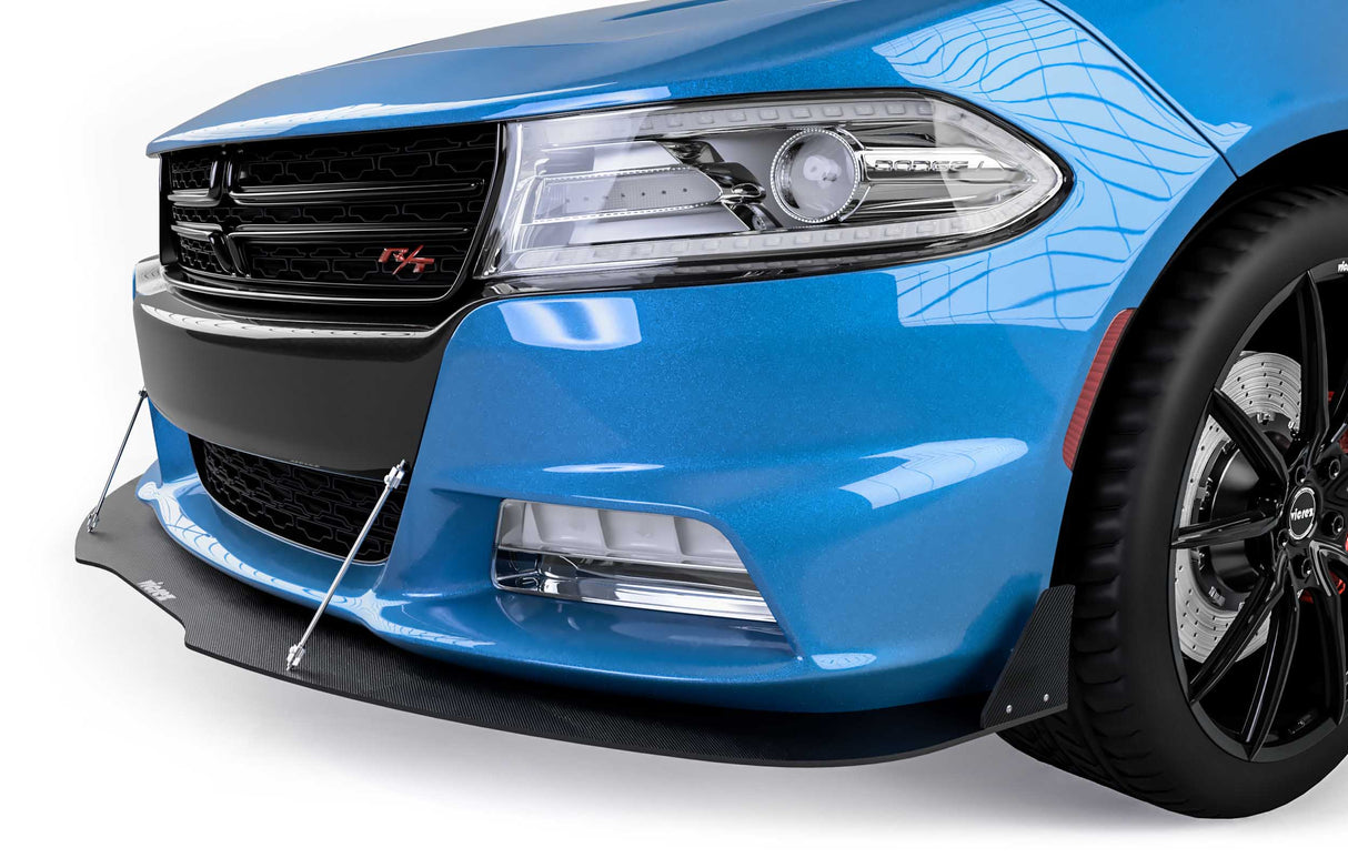 2015-2023 Dodge Charger V3R Style Front Bumper Lip Splitter - Vicrez