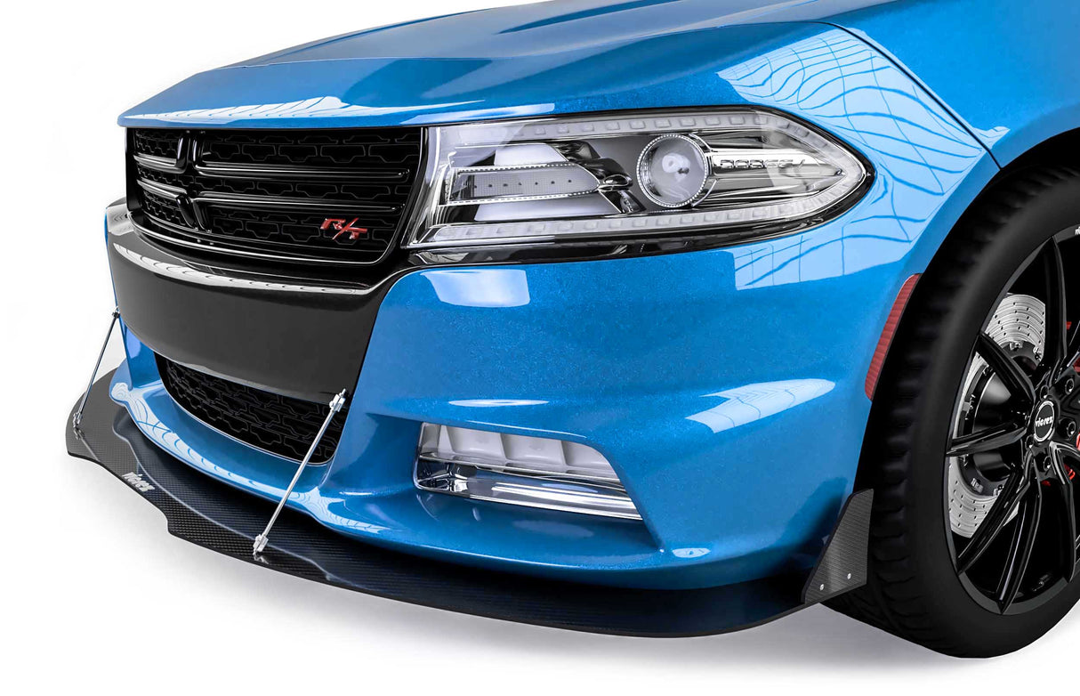 2015-2023 Dodge Charger V3R Style Front Bumper Lip Splitter - Vicrez