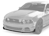 2010-2014 Ford Mustang V3R Style Front Bumper Lip Splitter - Vicrez