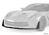 2014-2019 Chevrolet Corvette C7 V3R Style Front Bumper Splitter - Vicrez
