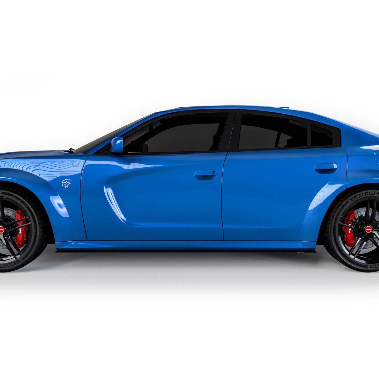 2020-2023 Dodge Charger Widebody V3R Style Side Skirt Splitters - Vicrez