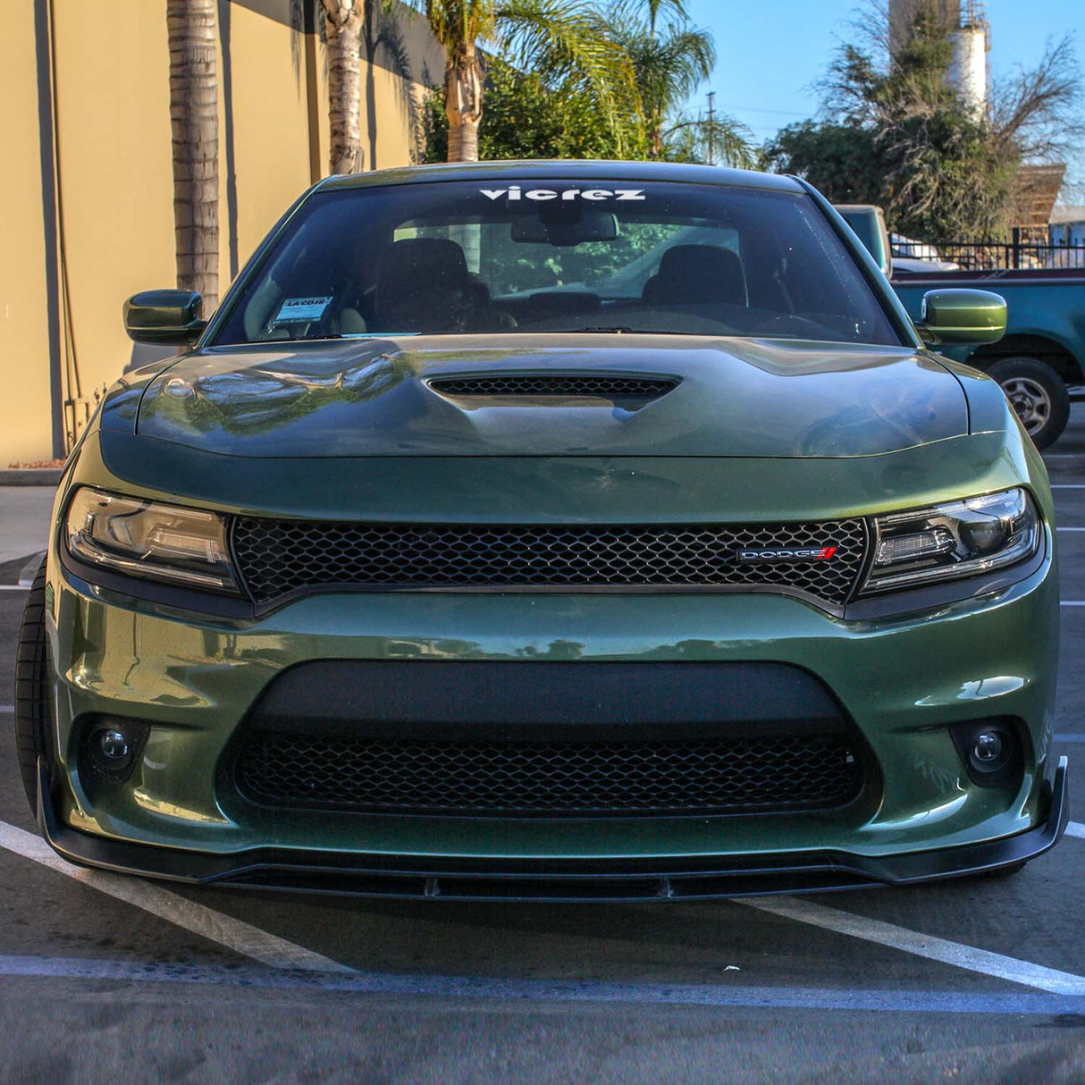 2015-2023 Dodge Charger V3R Style Front Bumper Lip - Vicrez
