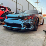 2015-2023 Dodge Charger Hellcat Style Hood w/ Air Vent Scoop - Vicrez