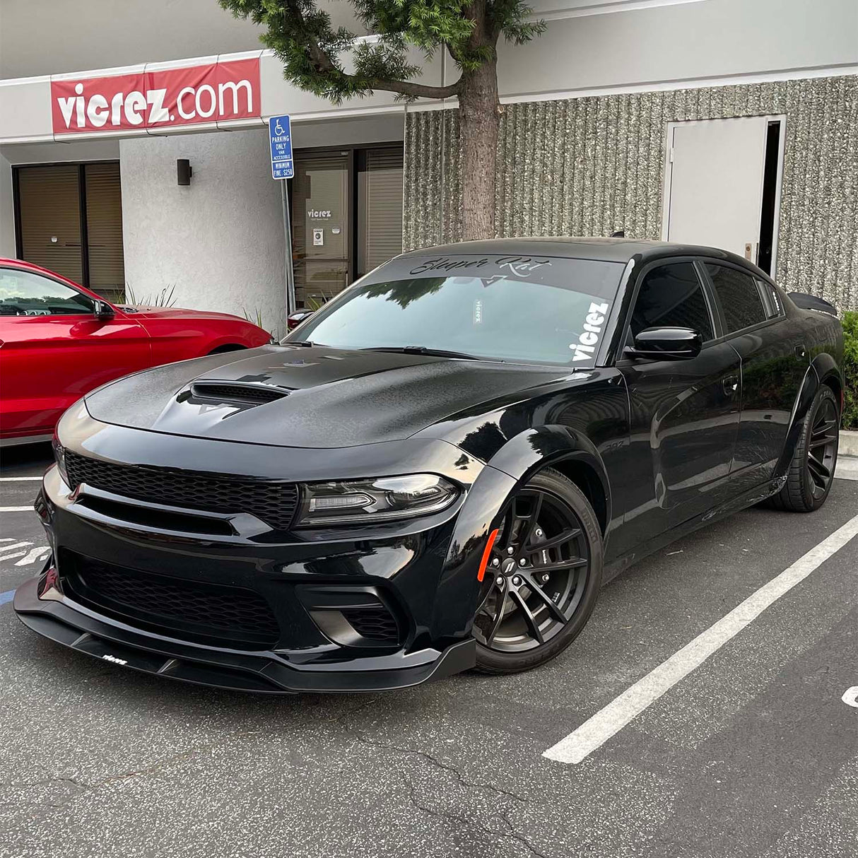 2020-2023 Dodge Charger V3R Style Front Bumper Lip - Vicrez