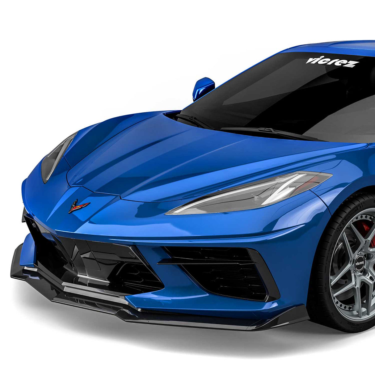 2020-2026 Chevrolet Corvette C8 V3R Style Front Bumper Lip - Vicrez