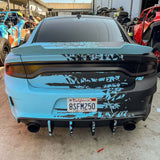 2015-2023 Dodge Charger V3R Style Rear Diffuser - Vicrez