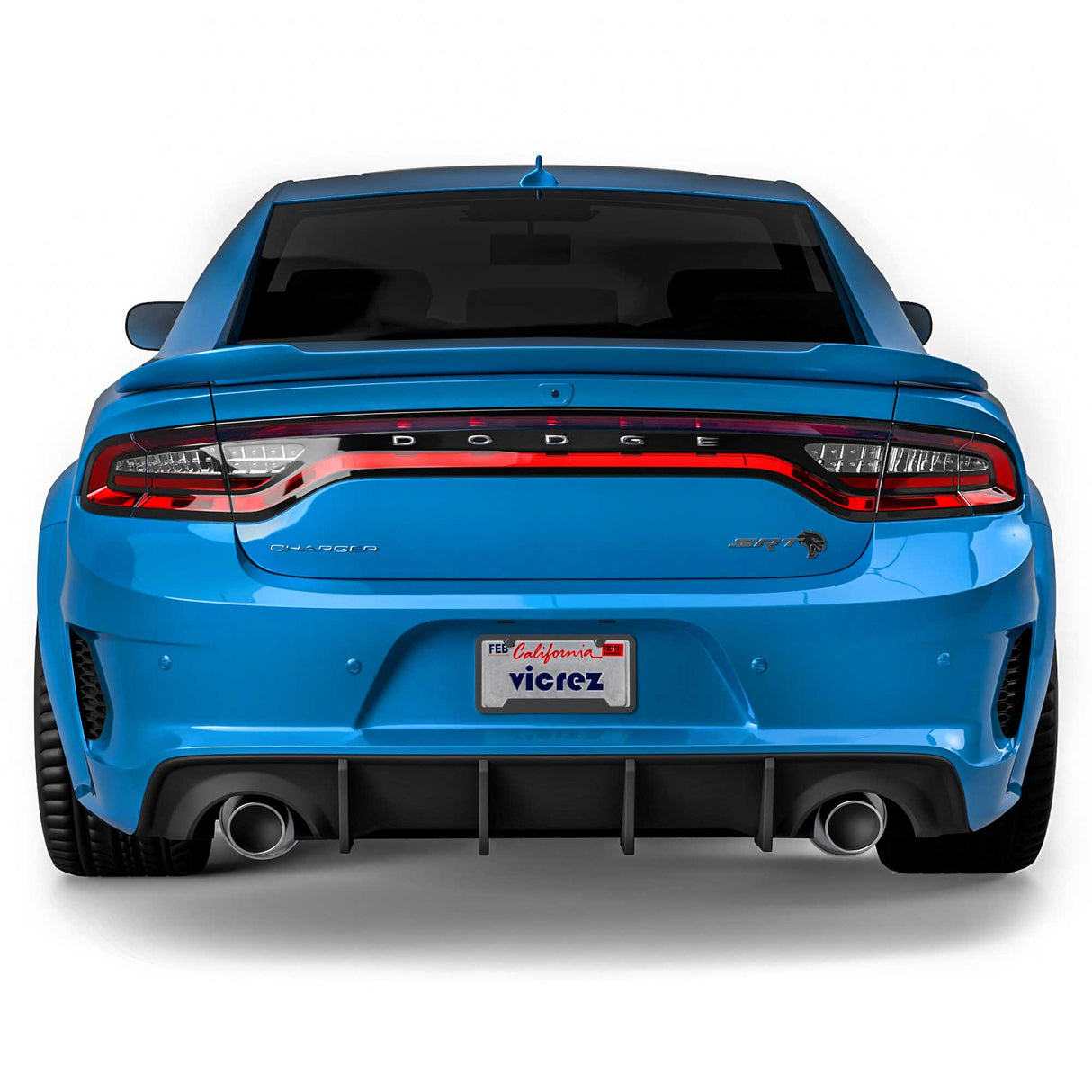 2015-2023 Dodge Charger V3R Style Rear Diffuser - Vicrez