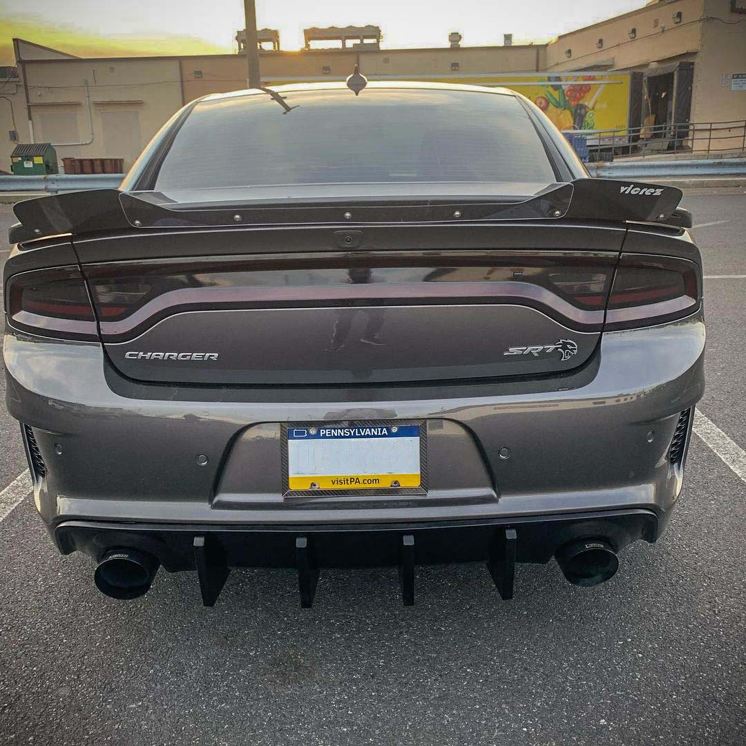2015-2023 Dodge Charger V3R Style Wicker Bill Add-on - Vicrez